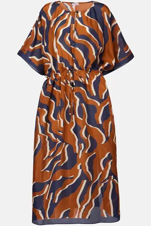 ERES Archipel printed gathered silk kaftan