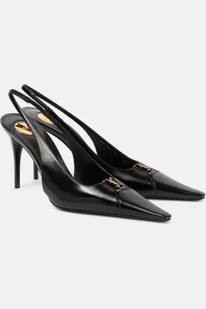 Saint Laurent Babylone Breteuil 90 leather slingback pumps