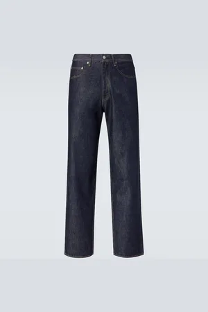 Auralee Mid-rise wide-leg jeans