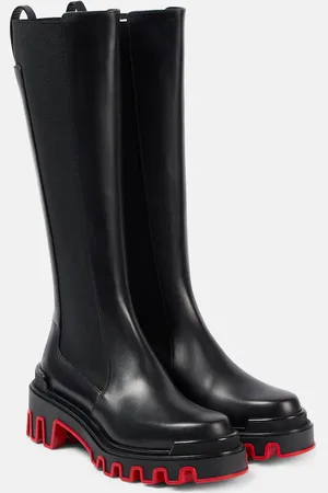 Christian Louboutin Marchacroche Dune leather knee-high boots