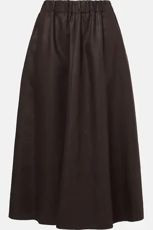 Brunello Cucinelli Linen midi skirt