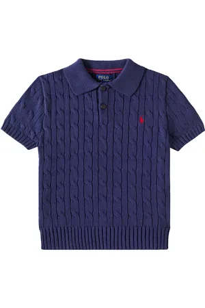 Ralph Lauren Cable-knit cotton polo shirt