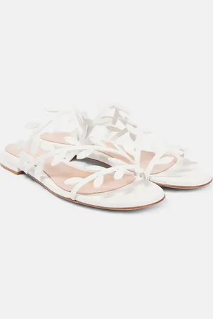 Gianvito Rossi Flavia leather slides