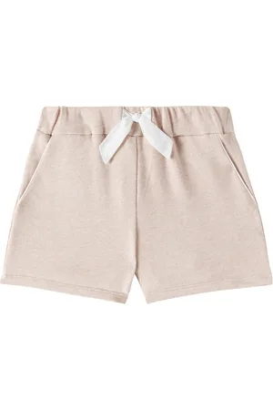 Chloé ChloÃ© Kids Embroidered cotton jersey shorts