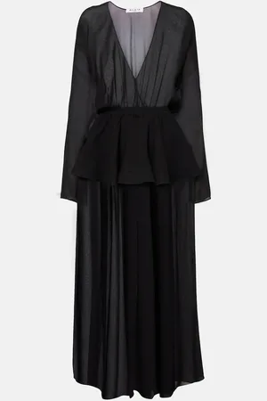 Alaïa AlaÃ¯a Peplum midi dress