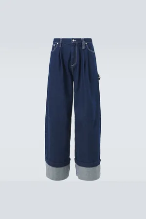 Simone Rocha Embellished wide-leg jeans