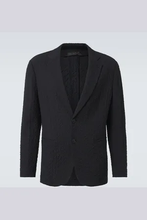 Giorgio Armani Wool seersucker blazer
