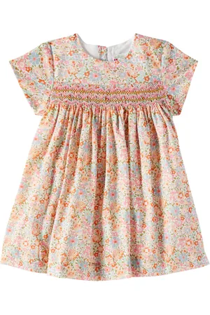 BONPOINT Baby Maruska smocked floral cotton dress