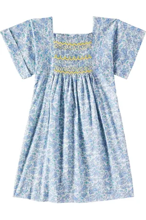 BONPOINT Paysanne floral smocked cotton dress
