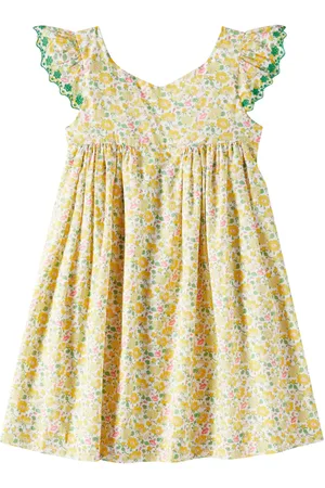 BONPOINT Emina floral cotton poplin dress
