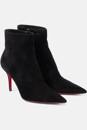 Christian Louboutin So Apostropha 80 suede ankle boots