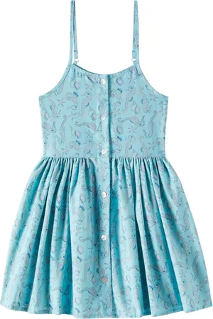 The New Society Io printed cotton dress