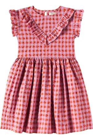 The New Society Iris gathered cotton-blend dress