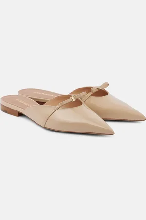 Salvatore Ferragamo Bow-detail patent leather mules