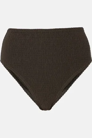 Totême Shirred jersey bikini bottoms