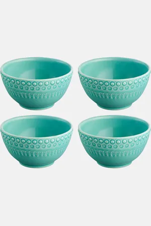 Bordallo Pinheiro Fantasia set of 4 ceramic bowls