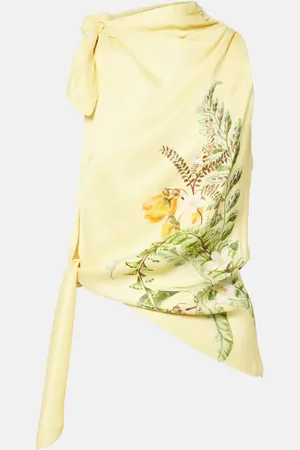 ALÉMAIS AlÃ©mais Sol printed tie-neck top