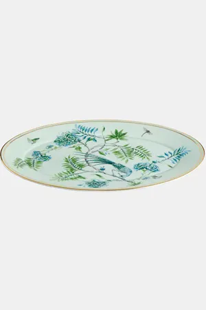 Aquazzura Secret Garden porcelain oval platter