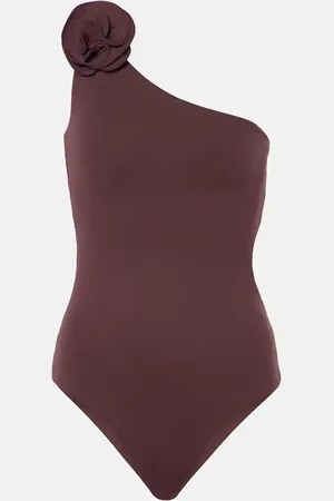 MAGDA BUTRYM Floral-appliquÃ© swimsuit