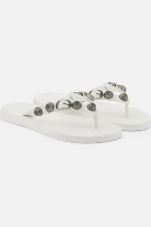 Balenciaga Cagole embellished thong sandals