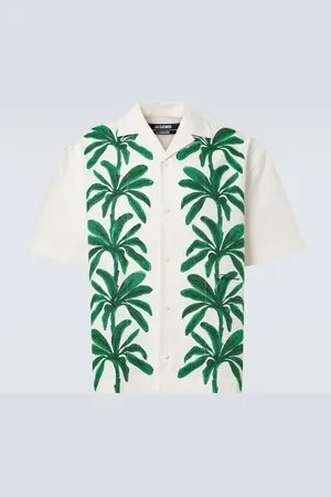 Jacquemus Jean printed cotton bowling shirt