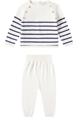 La Coqueta Baby Monda cotton sweater and pants set
