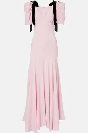 RODARTE Bow-detail silk crÃªpe gown