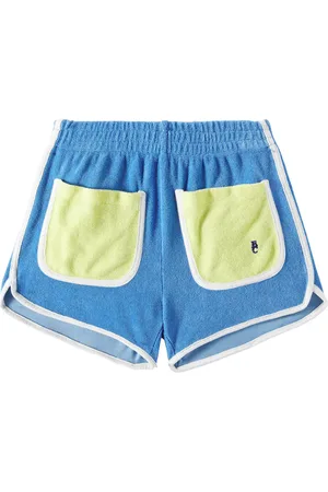 Bobo Choses Colorblock cotton terry shorts
