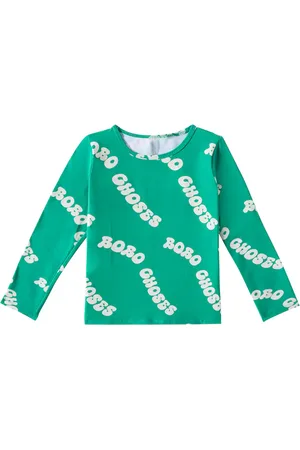 Bobo Choses Wavy logo rashguard top