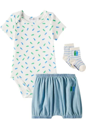 Bobo Choses Baby bodysuit, bloomers and socks set