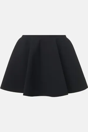 Alaïa AlaÃ¯a Pleated godet miniskirt