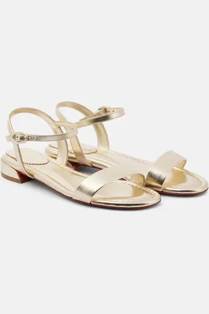 Christian Louboutin Sweet Jane metallic leather sandals