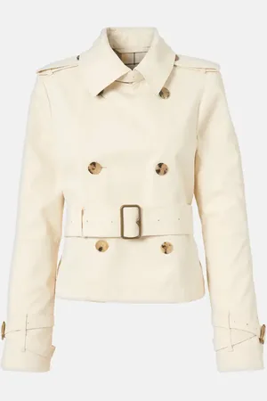 Burberry Cropped gabardine trench coat