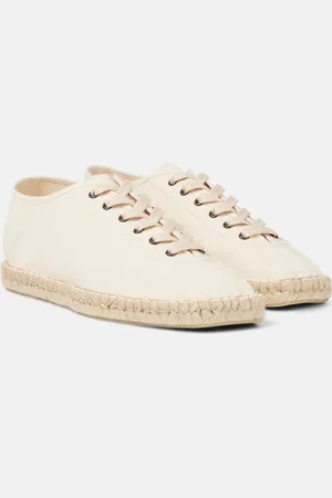 LEMAIRE Linoleum canvas lace-up espadrilles