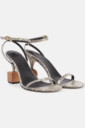 Jacquemus Bisou embossed leather sandals