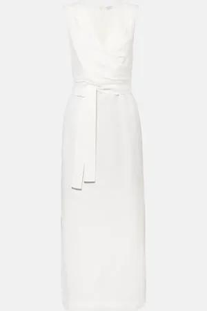 Brunello Cucinelli Gathered midi dress