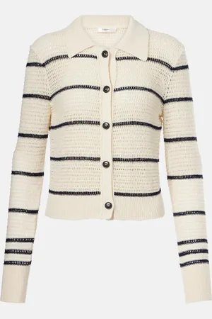 Frame The Shrunken cotton-blend cardigan