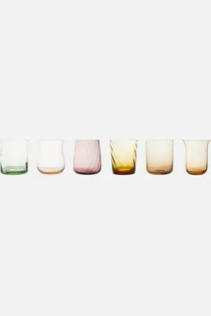 BITOSSI Set of 6 glass tumblers
