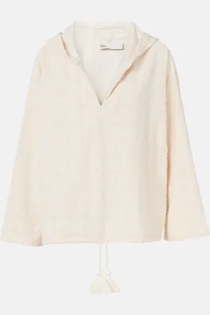 Tory Burch Jacquard cotton-blend terry sweater