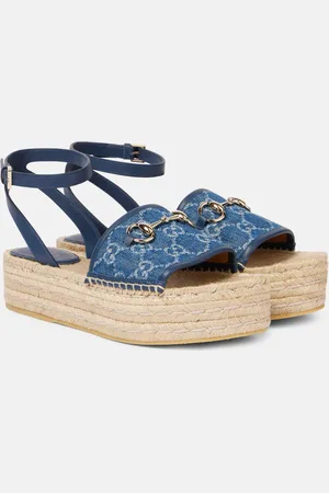 Gucci Paloma denim espadrille sandals