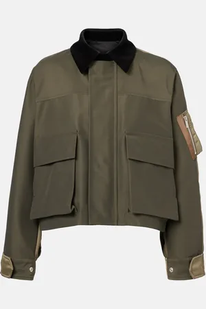 SACAI Cotton-blend twill blouson