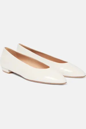 Gianvito Rossi Amelia leather ballet flats