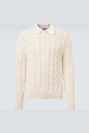 Ralph Lauren Cable-knit cotton-blend sweater