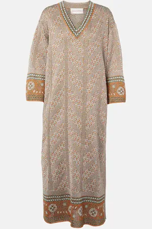 VALENTINO Jacquard lamÃ© maxi dress