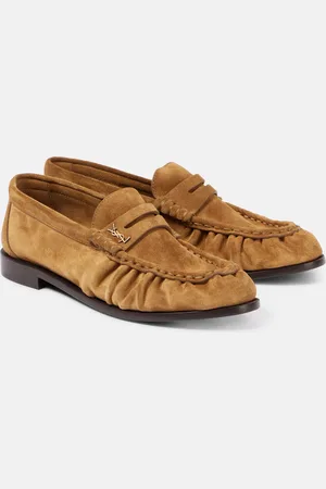 Saint Laurent Le Loafer suede penny loafers