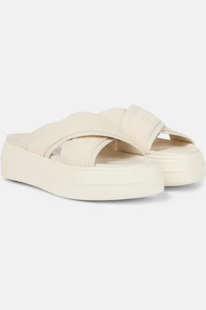 Hogan Skyscraper leather-trimmed platform sandals