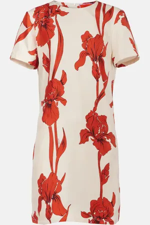 La DoubleJ Floral silk minidress