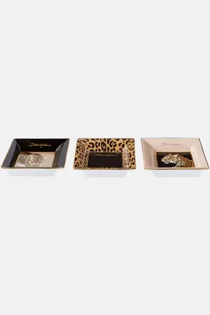 Dolce & Gabbana Leopardo set of 3 decorative trays