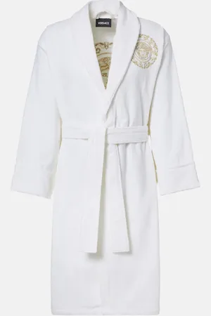 VERSACE Medusa Gala cotton and linen terry bathrobe