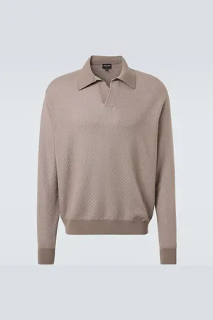 Giorgio Armani Wool-blend polo sweater